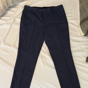 Express Men's Navy Tailored Dress Pants